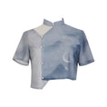 Load image into Gallery viewer, [Dust Smoke Cloud Dream---White Crane Tour Series] ★Chinese style tops★ Chinese clothing, improved Han clothing, Han clothing tops, short sleeve tops, short length
