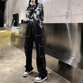 Load image into Gallery viewer, [Miyakoya Series] ★Denim pants★ Bottoms, pants, unisex, black, slim, ins style, easy to match
