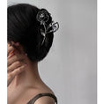 Load image into Gallery viewer, [KANSAI Series] ★Hair Ornament★ Hair Clip Accessory Silver Rose Popular Trend Stylish Adult
