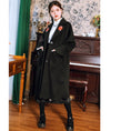 Load image into Gallery viewer, [Ancient ghost house---Shanhai-kei series] ★China style coat★ Lasha embroidery, long length, thick, black, black, easy to match
