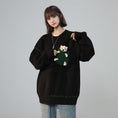 Load image into Gallery viewer, [Fujiiman Series] ★Sweater★ 3color Knit Tops Cartoon Unisex Men's Black Pink White
