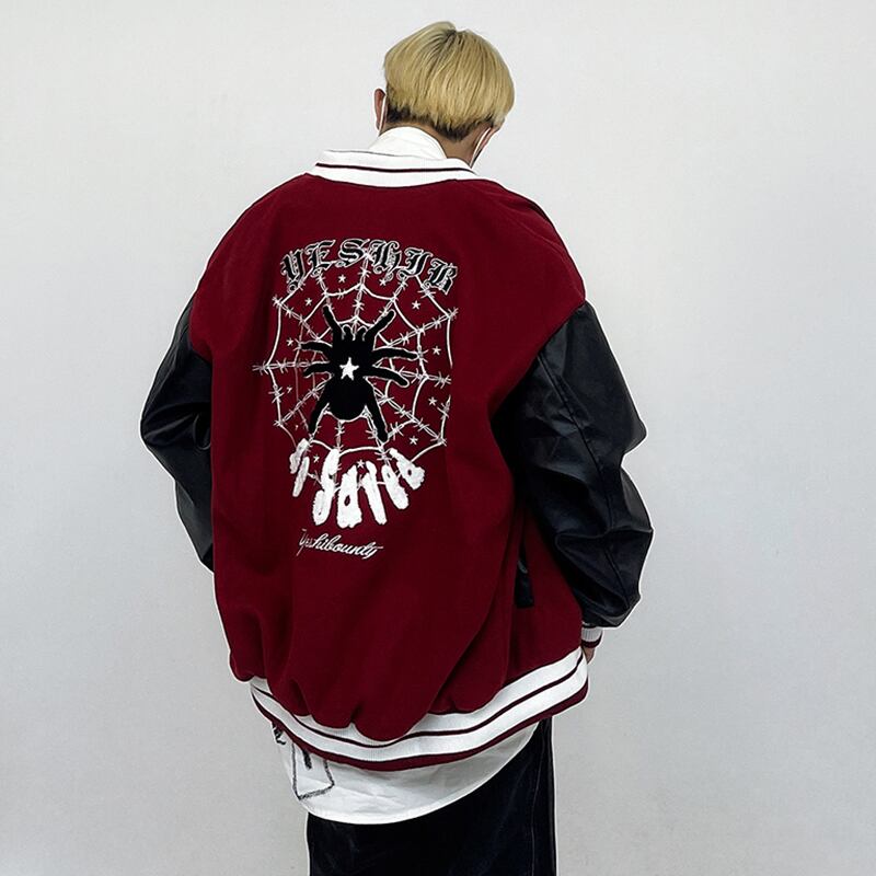 [ZHUJI Series]★Star Jacket★ 2color Jacket Outerwear Unisex Men's Spider Cool Stylish