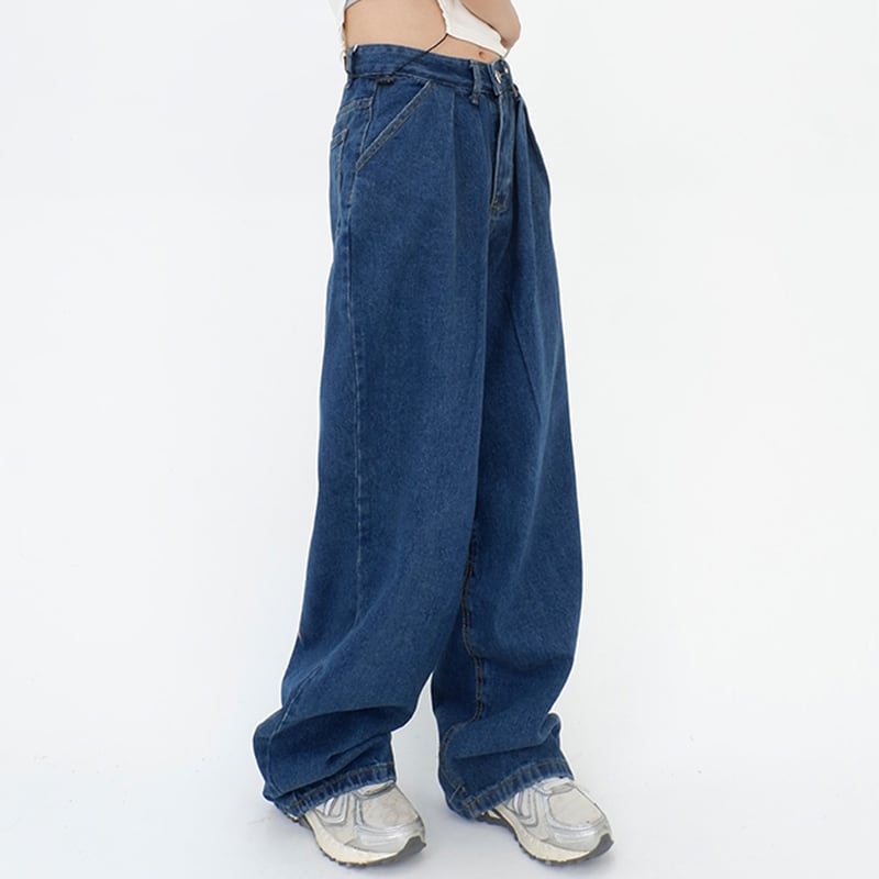 [PMFIVEE Series]★Denim Pants★ 2color Casual Unisex Men's Easy to Match Stylish Fashion