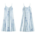 Load image into Gallery viewer, [Hakushu Series] ★2-piece dress set★ Hanging dress + long sleeve dress + chiffon Blue Blue Cute
