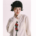 Load image into Gallery viewer, [Yangji Great Dream Series] ★China style shirt★ Tops Embroidery Rose Retro SM Original design available
