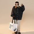 Load image into Gallery viewer, [FKZ Series]★Jacket★ 2color outer denim jacket unisex men's jeans color scheme blue black
