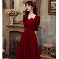 Load image into Gallery viewer, [Bride Story Series] ★Coming of Age Dress★ One Piece Party Dress Wedding Red Large Size SML LL 3L Fashion
