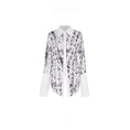 Load image into Gallery viewer, [Da Qinglong Shu Series] ★Chinese Style Shirt★ Tops Letter Pattern Long Sleeve Shirt Chinese Clothes Original White White
