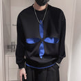 Load image into Gallery viewer, [BAYINGLI series] ★Tops★ Men's sweatshirt casual black black blue design
