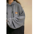 Load image into Gallery viewer, [CHAOMEICHEN Series]★Parker★ 3color Tops Suede Color Scheme Unisex Men's Gray Blue Apricot
