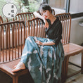 Load image into Gallery viewer, [Shobosho Series] ★Chinese-style shirt★ Hanfu shirt, plain, easy to match, black, SML, improves your temperament
