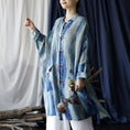 Load image into Gallery viewer, [LIANSHANG Series] ★Chinese style tops★ Shirt, long shirt, blue, loose, slimming, Chinese clothes
