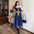 Load image into Gallery viewer, [PANGSAO series] ★Shirt dress★ Long length, improves temperament, color scheme, commuting, dating, office lady, large size
