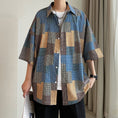 Load image into Gallery viewer, [TIAOTA Series]★Shirt★ Tops Unisex Men's Summer Clothes Easy to Match Plaid Summer Clothes Hawaii Aloha Shirt
