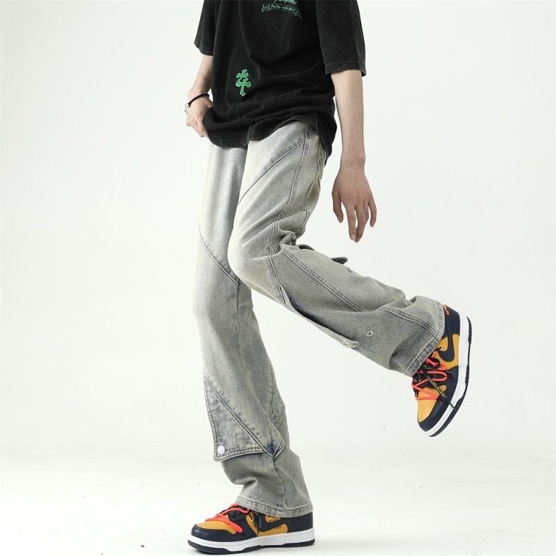 [PPG Series]★Trousers★ Denim pants 2color Unisex Men's ML XL 2XL Spring/Autumn Slimming fit