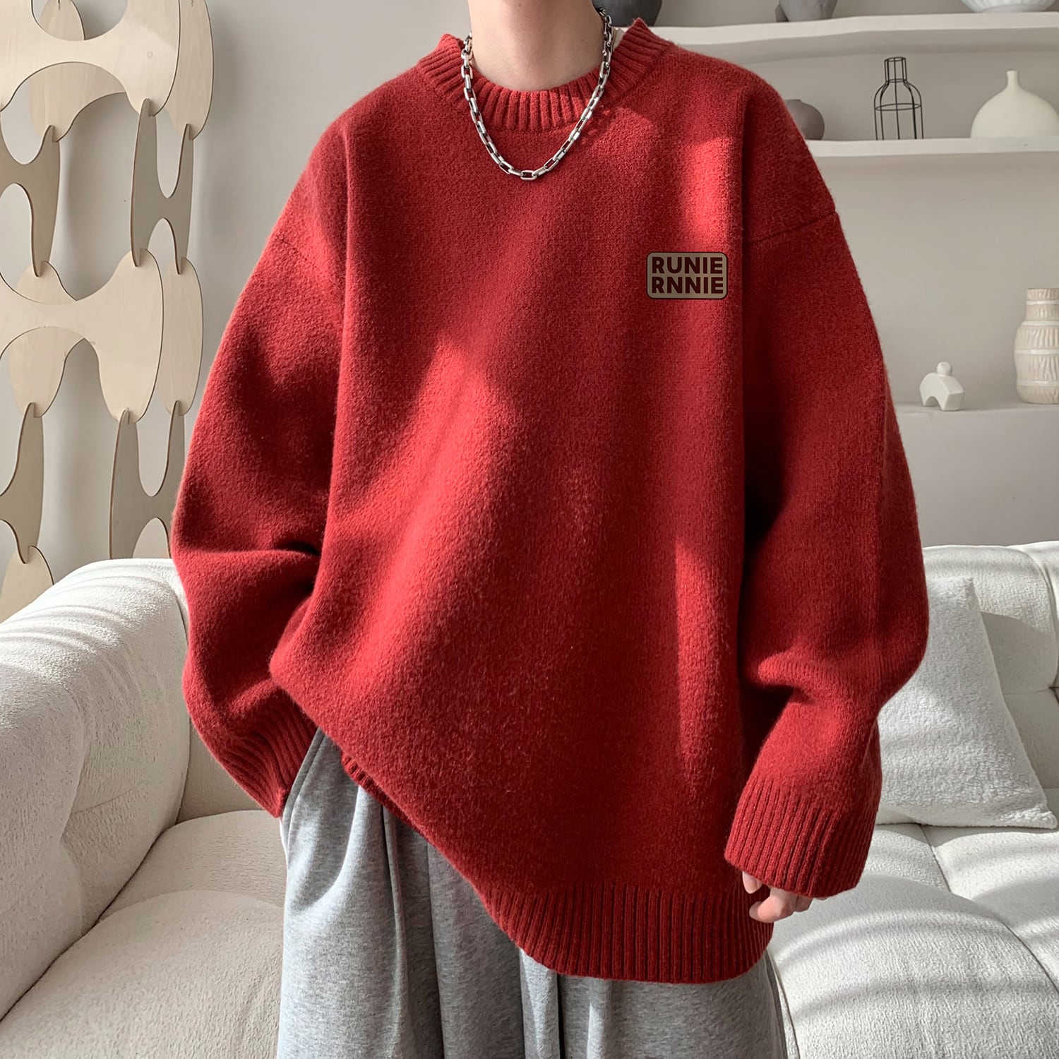 [Tiaota Series]★Sweater★ 9color Knit Tops Unisex Men's Simple Easy to Match Casual