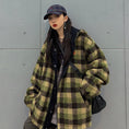 Load image into Gallery viewer, [Style Series]★Outerwear★ Jacket, Unisex, Men's, Can be worn on both sides, Plaid pattern, Hood, Loose, ML, XL
