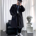 Load image into Gallery viewer, [Kaei Series] ★Trench coat★ 3colors Black, green or light brown, cotton insert type available, hooded, hat included
