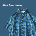 Load image into Gallery viewer, [Fujiiman Series] ★Tops★ Shirt 2color Unisex Men's Large Size Brown Blue Aloha Shirt
