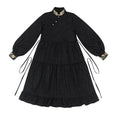 Load image into Gallery viewer, [Three---Kinsui Series]★China style dress★2color embroidery long sleeve dress everyday wear cute black white
