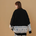 Load image into Gallery viewer, [Ushiomiomi Series]★Sweater★ 3color knit tops Unisex Men's Color scheme Gray White Black
