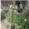 Load image into Gallery viewer, [Dong Xiaojie Series]★China style dress★Floral pattern dress Switchable Cute Large size Green Green
