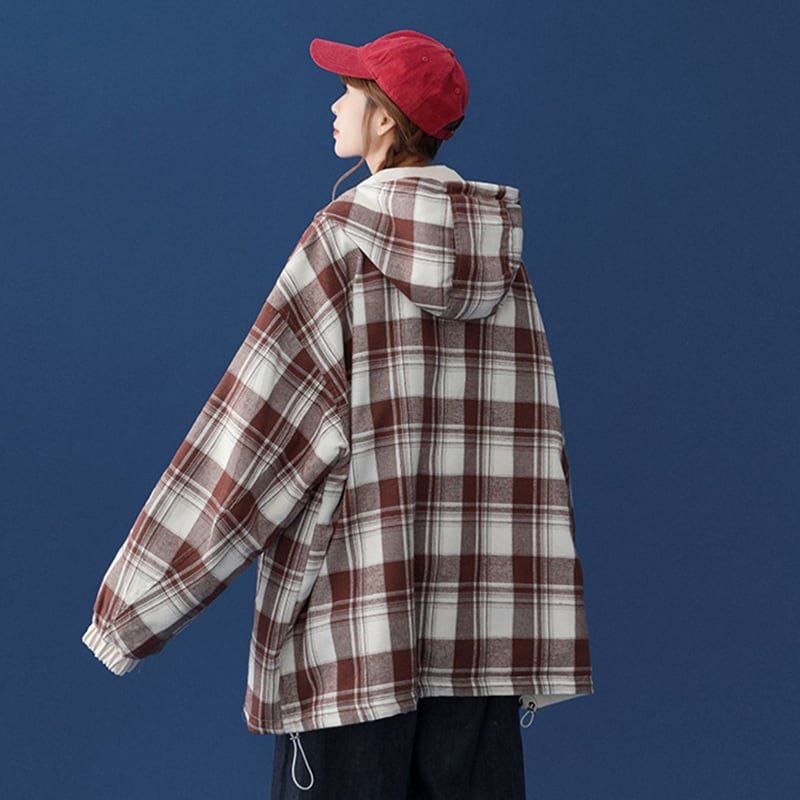 [Fujiiman Series] ★Jacket★ 2color Clothes that can be worn on both sides, outerwear, unisex, men's, plaid pattern