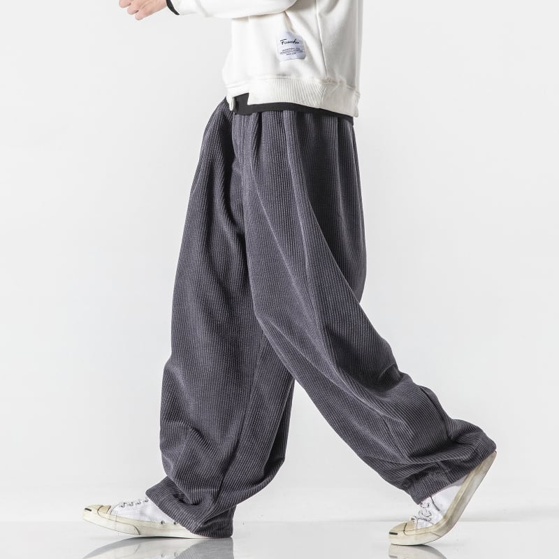 [Small Trouble Series]★China Style Pants★ 5color Bottoms Unisex Men's Large Size Blue Green Black Gray