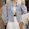 Load image into Gallery viewer, [Home Series]★Denim Jacket★ Floral Tops Outerwear Jacket Women's Short Length
