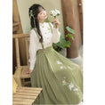 Load image into Gallery viewer, [Kaede bamboo---green series] ★Chinese style setup★ 2-piece set, shirt + hanging skirt, Chinese clothes, date, commuting
