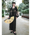 Load image into Gallery viewer, [Ancient ghost house---Wenmu Shuang complete series] ★China style happi coat★ Embroidery thin outerwear original summer improved Chinese clothing black black
