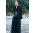 Load image into Gallery viewer, [Da Qinglong Shu Series] ★China style outerwear★ Blazer, mini length, Chinese buttons, Chinese clothes, black, slimming
