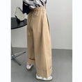 Load image into Gallery viewer, [Tenkawa Series] ★Casual Pants★ 3color Pants Bottoms Plain Simple Easy to Match Coffee Color Khaki Brown Navy
