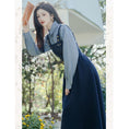 Load image into Gallery viewer, [Rinroki Series]★Setup★ 2-piece set Hanging dress + shirt Women's Blue Blue Commuting Date
