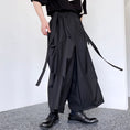 Load image into Gallery viewer, [Illustrated series]★China style trousers★ Gaucho pants Designed Unisex Men's Black Cool
