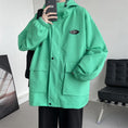 Load image into Gallery viewer, [YOULIN Series]★Jacket★ 3color Unisex Men's Large Size Casual with Hat Black White Green
