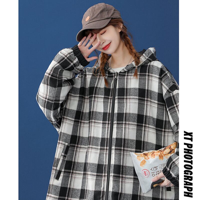 [Fujiiman Series] ★Jacket★ 2color Clothes that can be worn on both sides, outerwear, unisex, men's, plaid pattern