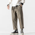 Load image into Gallery viewer, [BIGEMAN Series] ★Casual Pants★ 2color Quarter-length Bottoms Pants Unisex Men's Large Size Retro Commuting
