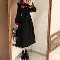 Load image into Gallery viewer, [Dong Xiaojie Series] ★Dress★ Color scheme: Large size, cute, black, long length
