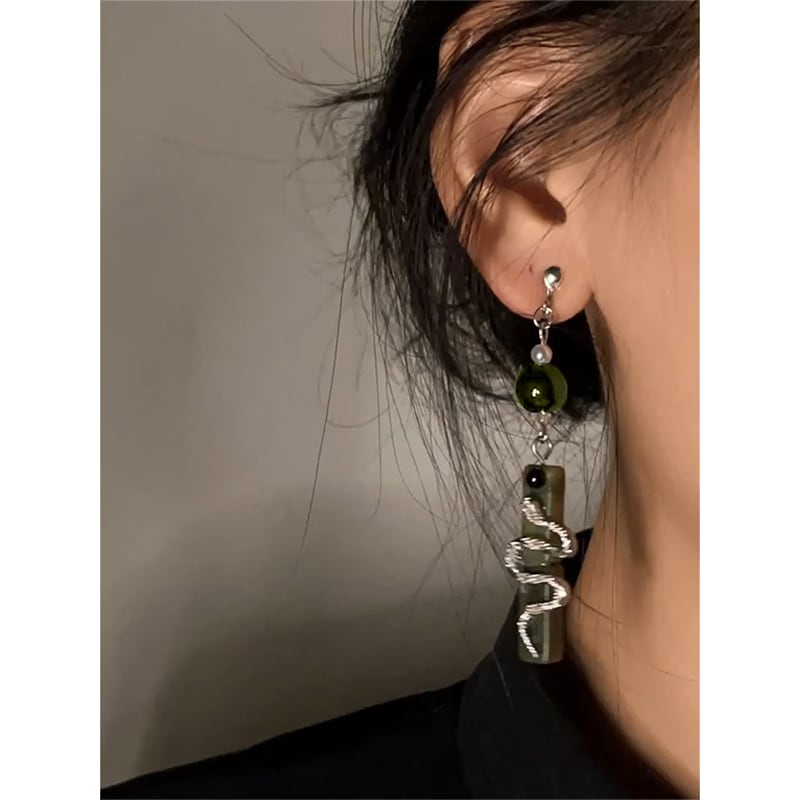 [YFEIFEIE Series]★China style earring★Earring type or earring type Snake accessories for women