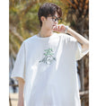 Load image into Gallery viewer, [MANYSTON Series]★T-shirt★ Tops 3color Unisex Men's Short Sleeve White Black Green
