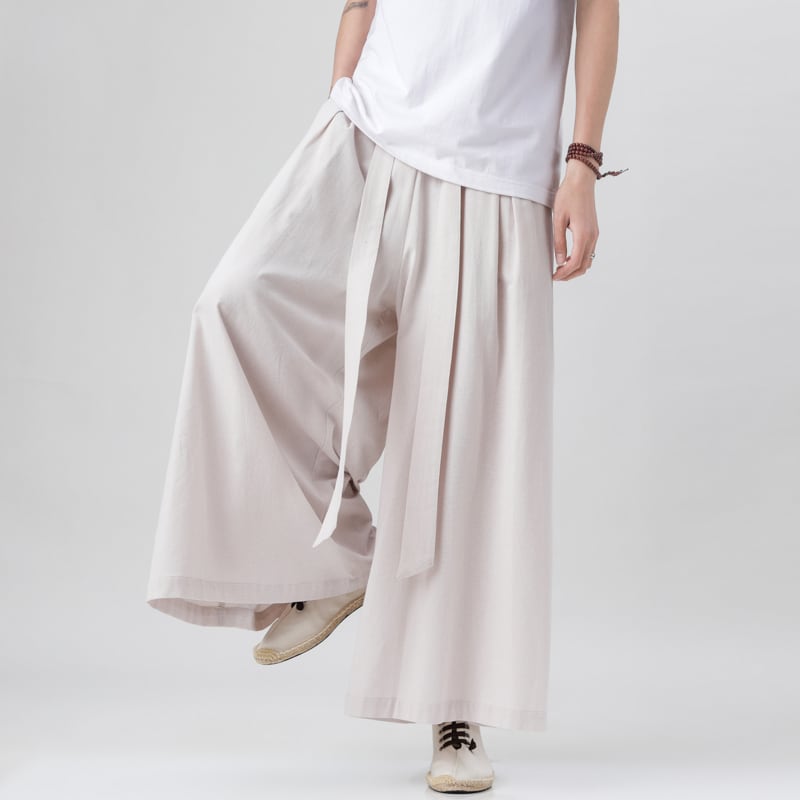 [MUFENG Series]★China style trousers★ 3color gaucho pants bottoms unisex men's large size simple casual