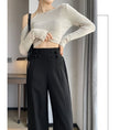 Load image into Gallery viewer, [Lou series]★China style pants★Bottoms Casual pants Chinese button black Black
