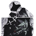 Load image into Gallery viewer, [Kyodo Series]★China style hoodie★ Faux layered unisex print color scheme switching S M L XL
