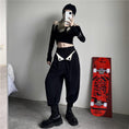 Load image into Gallery viewer, [Miyakoya Series]★Casual Pants★ Pants Bottoms Unique Design Black Black Date Commuting
