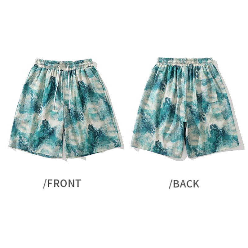 [Satoru Series]★China style shorts★Shorts for men and women Unique Summer Tie Dye Women's Casual Men's Street Fashion Large Size