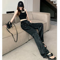 Load image into Gallery viewer, [Women's University 18 Series]★China style trousers★Bottoms, casual pants, black, slimming, easy to match
