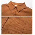 Load image into Gallery viewer, [TAOMIDI Series]★Shirt★ 2color Tops Women's Corduroy Simple Commuting Easy to Match
