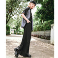 Load image into Gallery viewer, [Ancient monster---Long wind series]★China style pants★Bottoms Gaucho pants with belt Black Black
