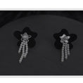 Load image into Gallery viewer, [Ko Qinglong Shu Series] ★China Style Earrings★ Pair Earrings Women's Accessories Flower Black Easy to Match
